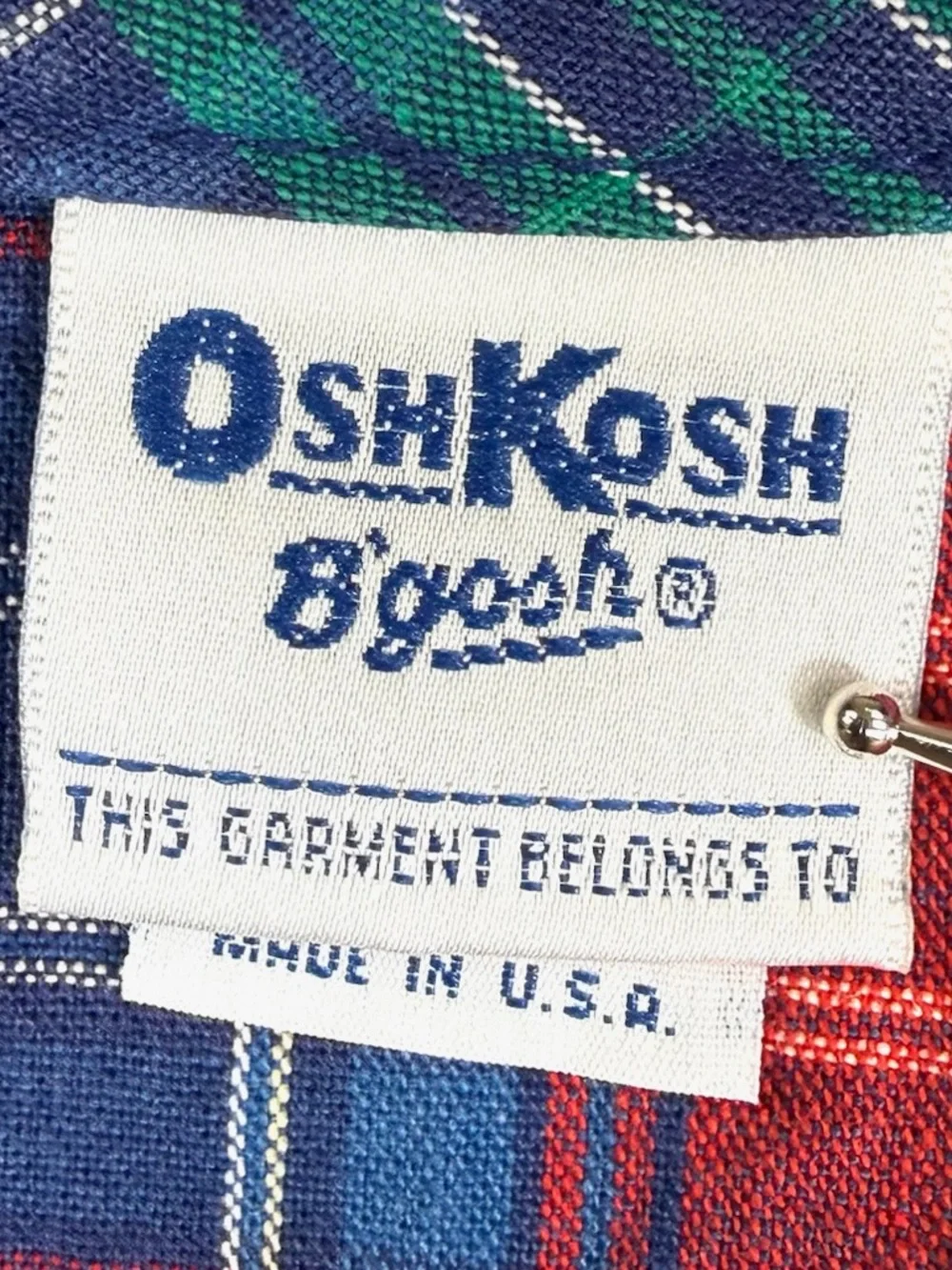 OSHKOSH B’GOSH VINTAGE 80s-90s‎ Plaid Collared Christmas Festive Dress Size 6